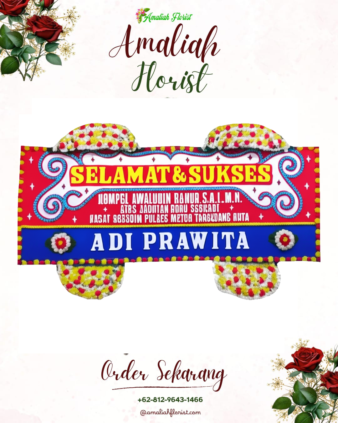 Papan Bunga Ucapan Selamat Kapetakan